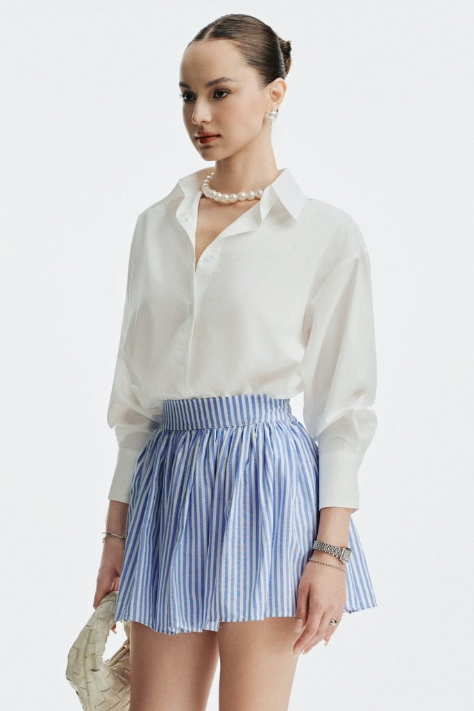 JACINE 40CM MINI SKIRT - BLUE