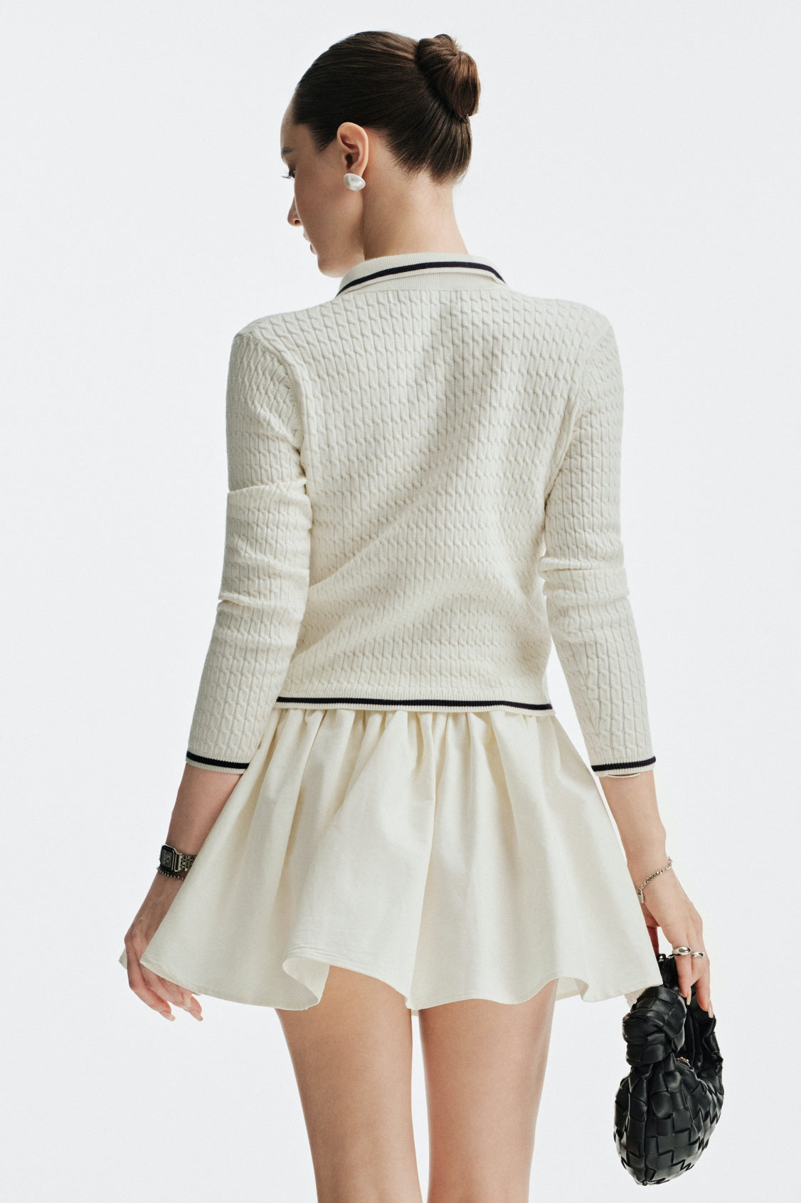 JACINE 40CM MINI SKIRT - WHITE