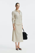 Zinaclothing Women’s Polina Relaxed Fit Shirt Beige